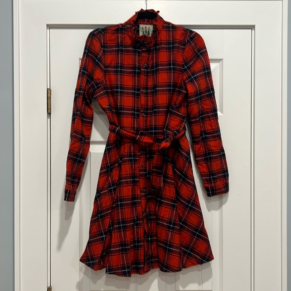 NWOT Kiel James Patrick Cozy Cabin flannel dress
